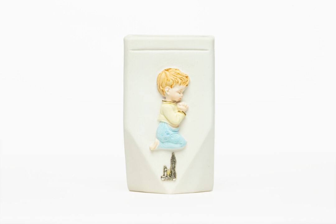 Vase de cimetière garçon Lourdes