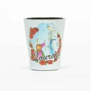 Petit verre faïence Lourdes 