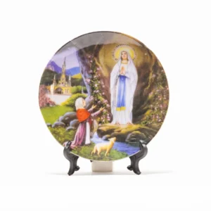 Assiette Apparition Lourdes