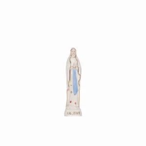 Statue Notre Dame de Lourdes porcelaine 10 cm