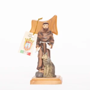 Statue de Saint François d'Assise 15cm