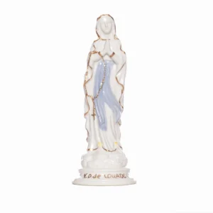 Statue Notre Dame de Lourdes porcelaine  