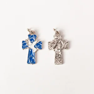 Médaille croix et Lourdes