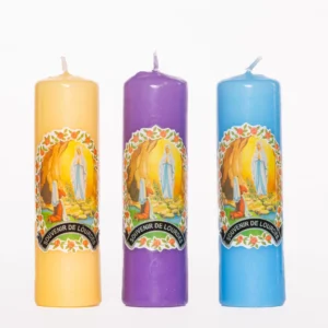 Lot de 3 bougies Lourdes