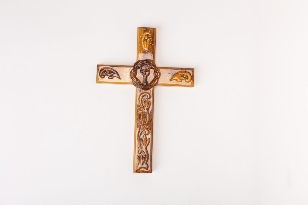 Crucifix en Olivier 24.5 cm