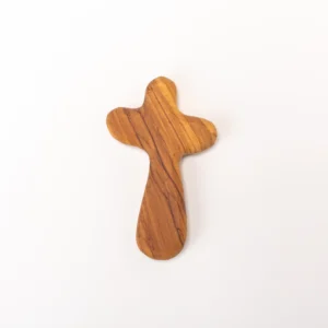 Croix Tau bois olivier 10 cm