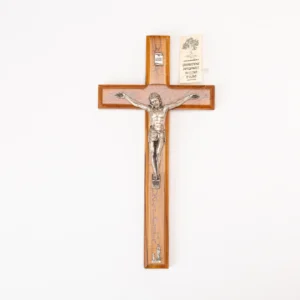 Crucifix Olivier avec Apparition de Lourdes