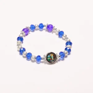 Bracelet perles biseautées Apparition Lourdes