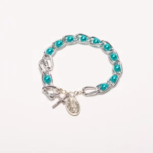Bracelet perles turquoises Lourdes