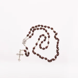 Chapelet bois palissandre Lourdes 