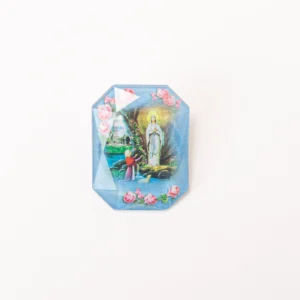 Magnet en verre Apparition Lourdes