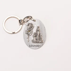 Porte-clés métal Apparition de Lourdes 