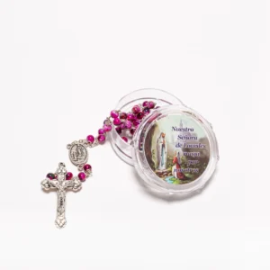 Chapelet Lourdes avec boîte Espagnol