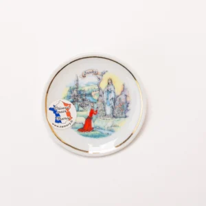 Magnet assiette Apparition de Lourdes