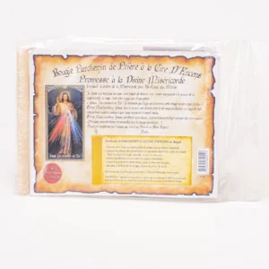Bougie parchemin Jésus Miséricordieux