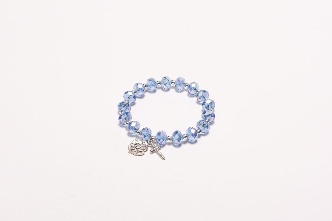 Bracelet perles biseautées Lourdes 